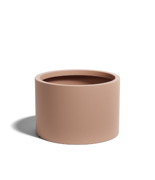 Beżowe mokka donice Cavo o średnicy 60 cm